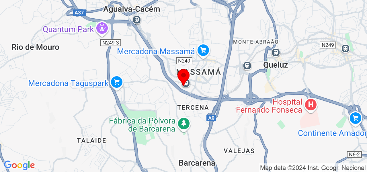 Frazão vertical - Lisboa - Oeiras - Mapa