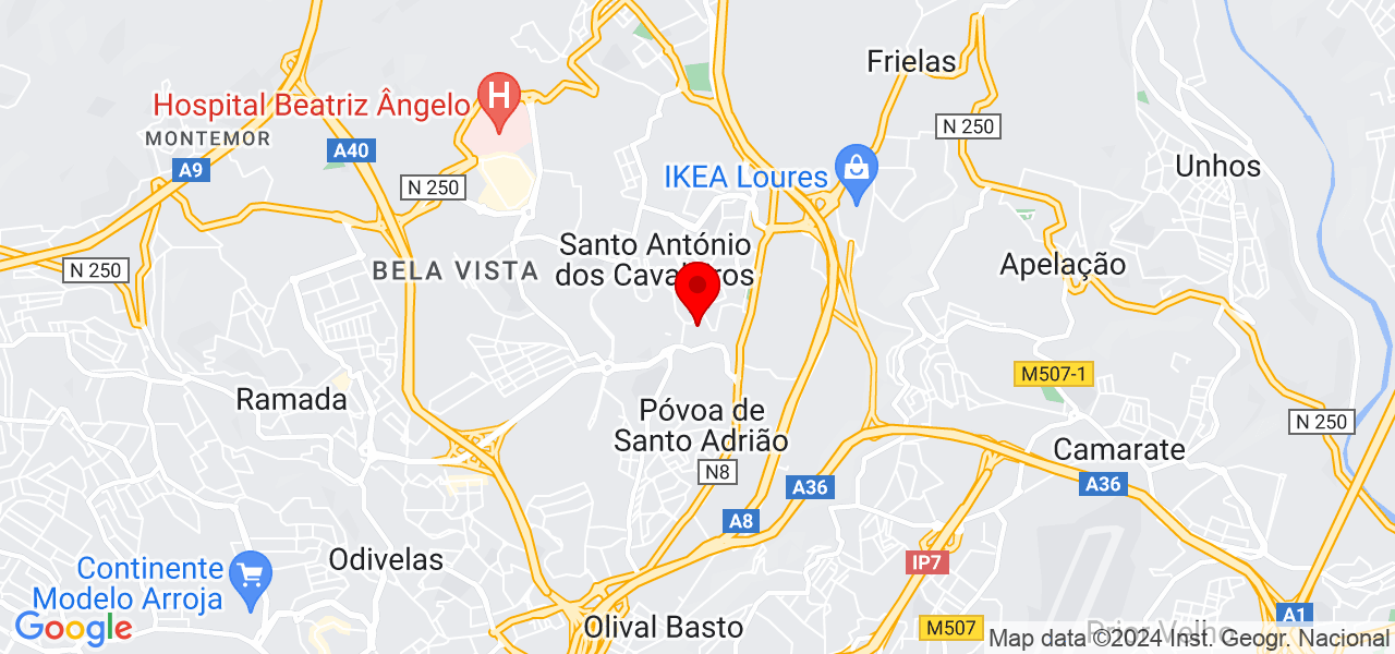ANB limpezas em geral - Lisboa - Loures - Mapa