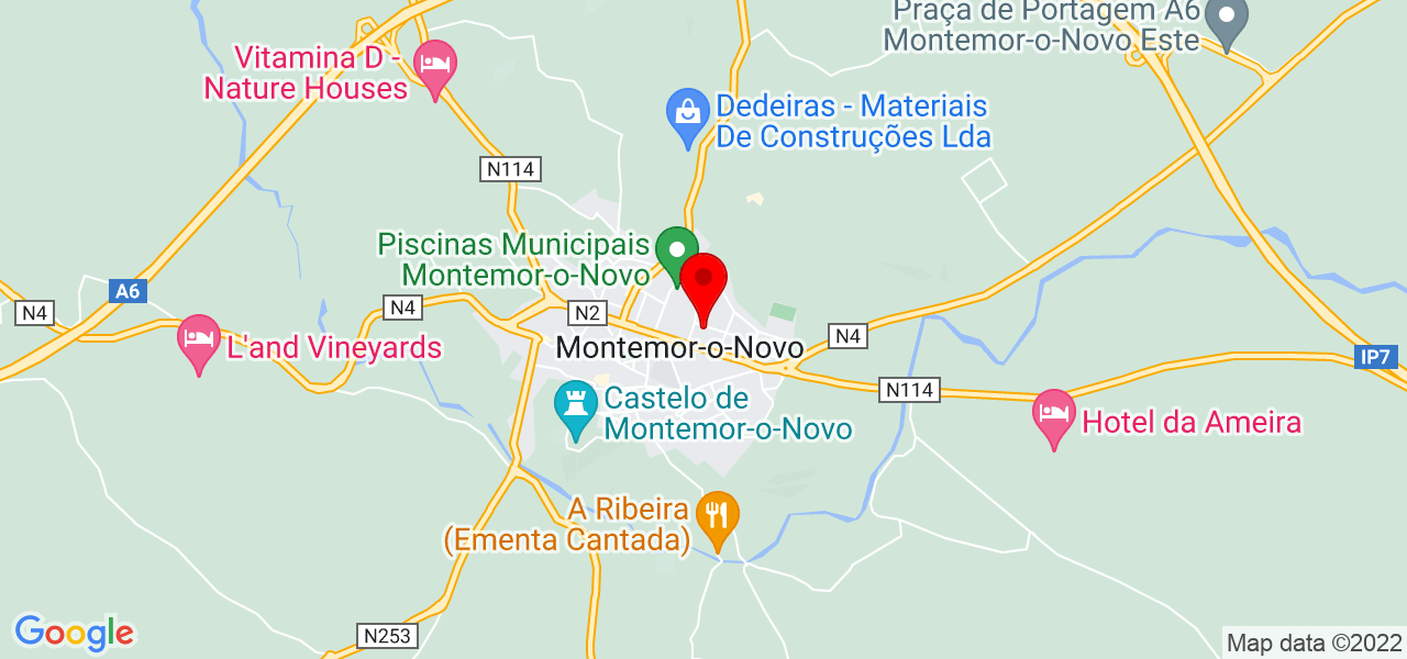 Rosana - Évora - Montemor-o-Novo - Mapa