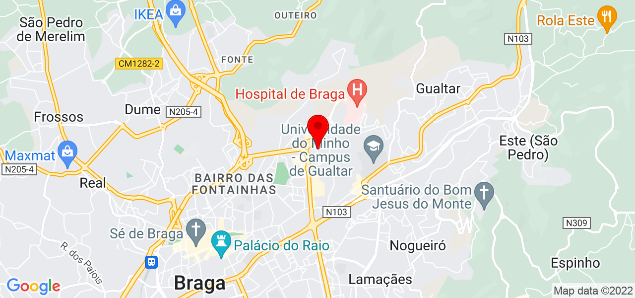 S&eacute;rgio Lisbonne - Braga - Braga - Mapa