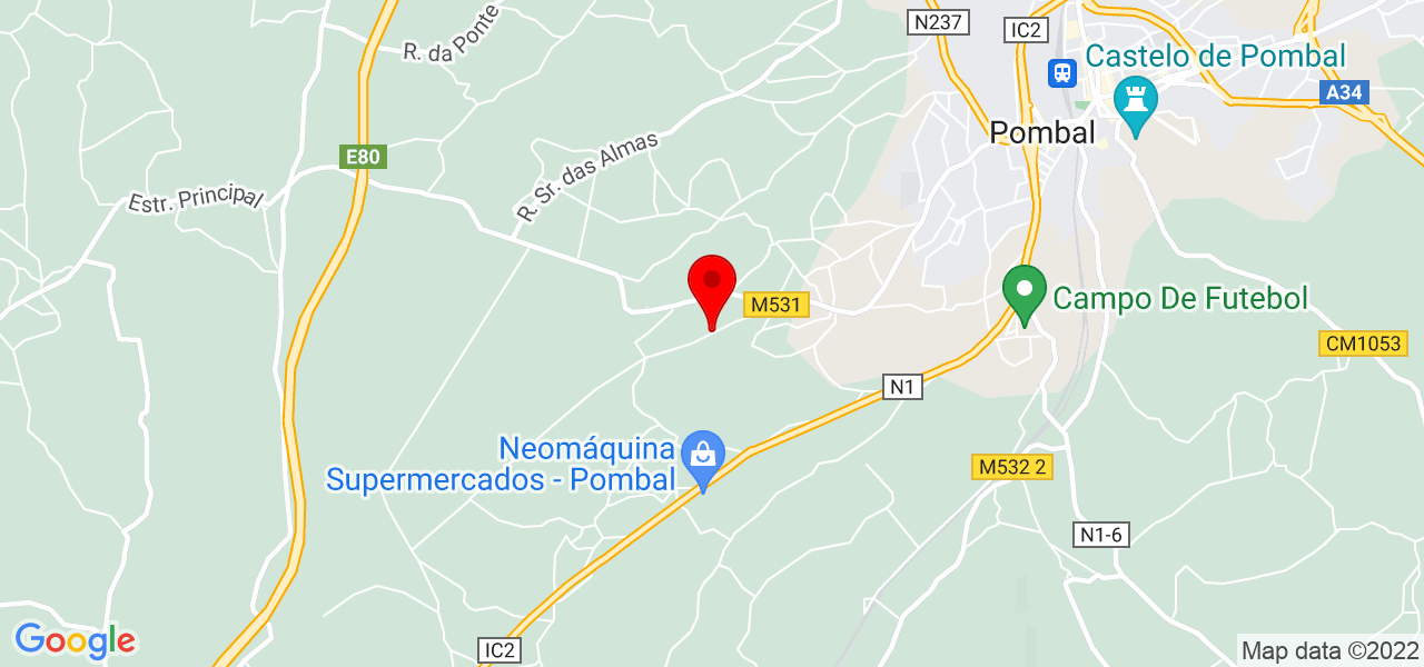 Maquilhadora catarina - Leiria - Pombal - Mapa