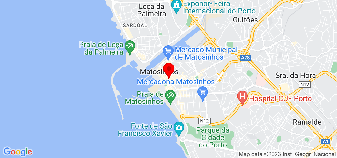 Raquel Sim&otilde;es - Porto - Matosinhos - Mapa