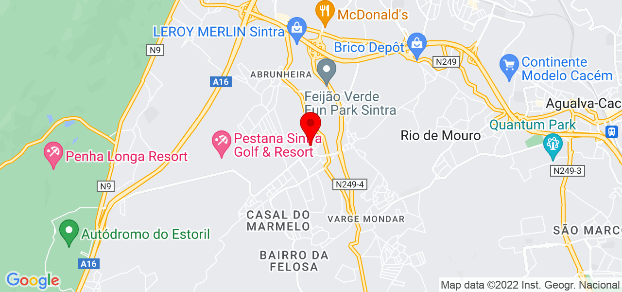 Paulo Alexandre - Lisboa - Sintra - Mapa