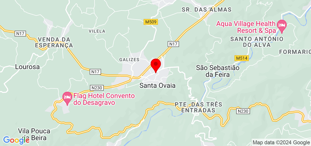 André Polloni - Coimbra - Oliveira do Hospital - Karte