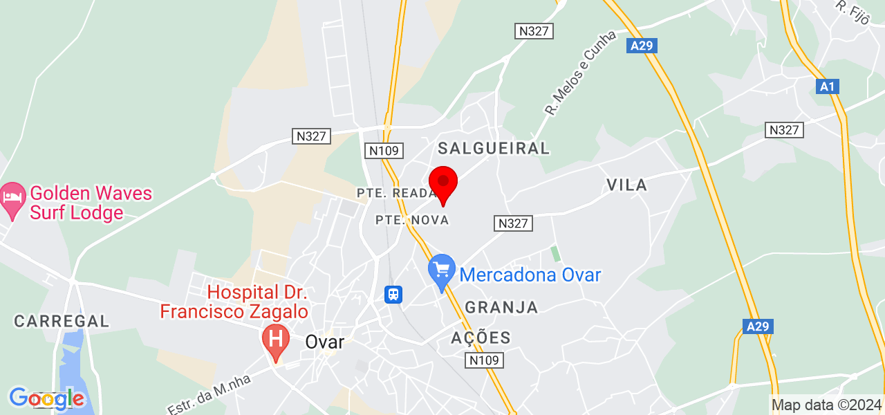 Maguezi - Aveiro - Ovar - Mapa