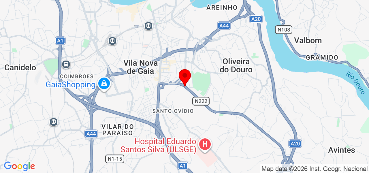 Francisca Pereira - Porto - Vila Nova de Gaia - Mapa