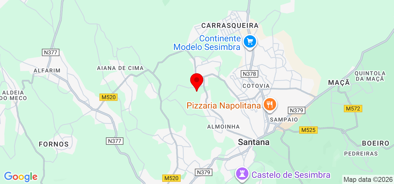 Carolina Batista - Setúbal - Sesimbra - Mapa