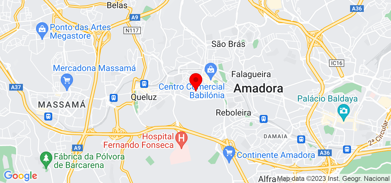 Anicia - Lisboa - Amadora - Mapa