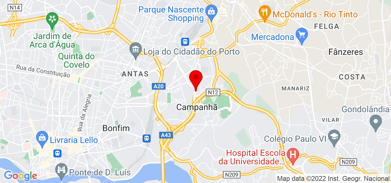 Ver&ocirc;nica - Porto - Porto - Mapa