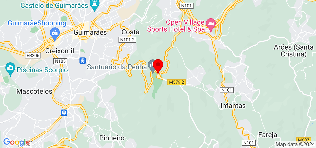 Yeni - Braga - Guimarães - Mapa