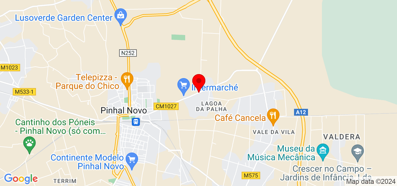 Luc&iacute;lia Balseiro - Setúbal - Palmela - Mapa