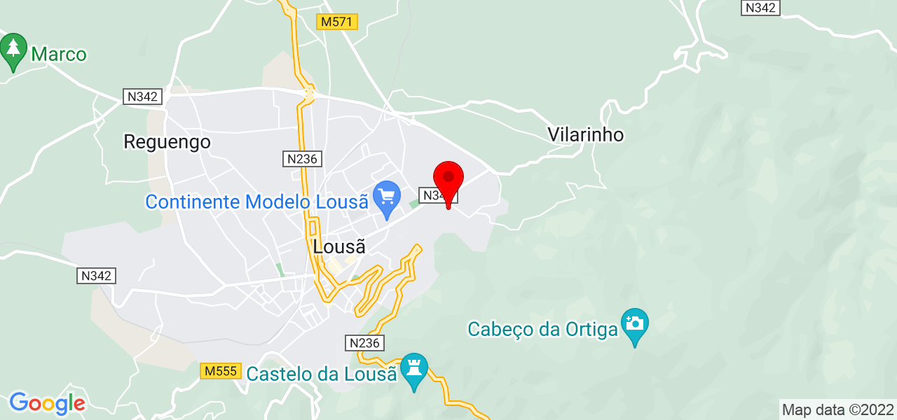 Mafalda - Coimbra - Lousã - Mapa