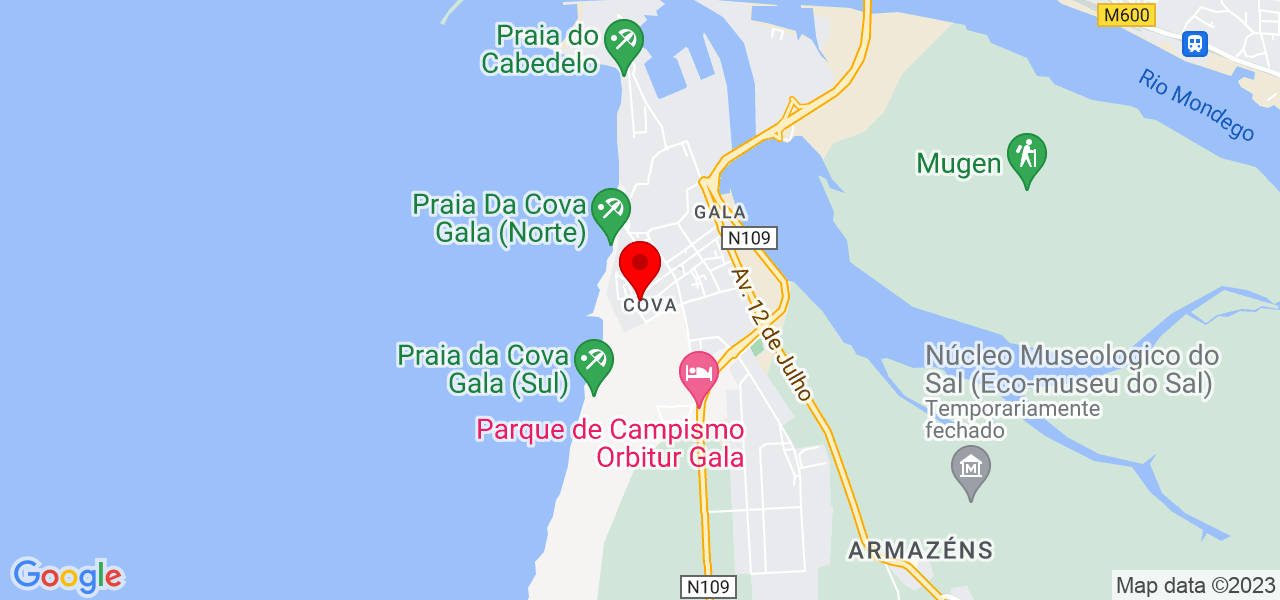 Onda de apoio - Coimbra - Figueira da Foz - Mapa