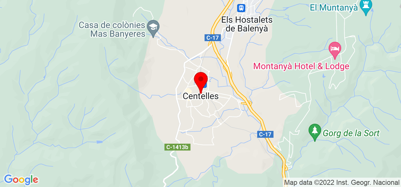 NETCAT SERVEIS SCP - Cataluña - Centelles - Mapa