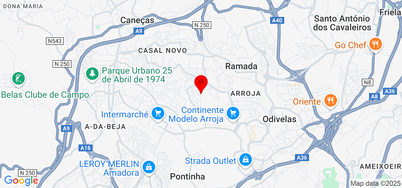 MF Transportes - Lisboa - Odivelas - Map