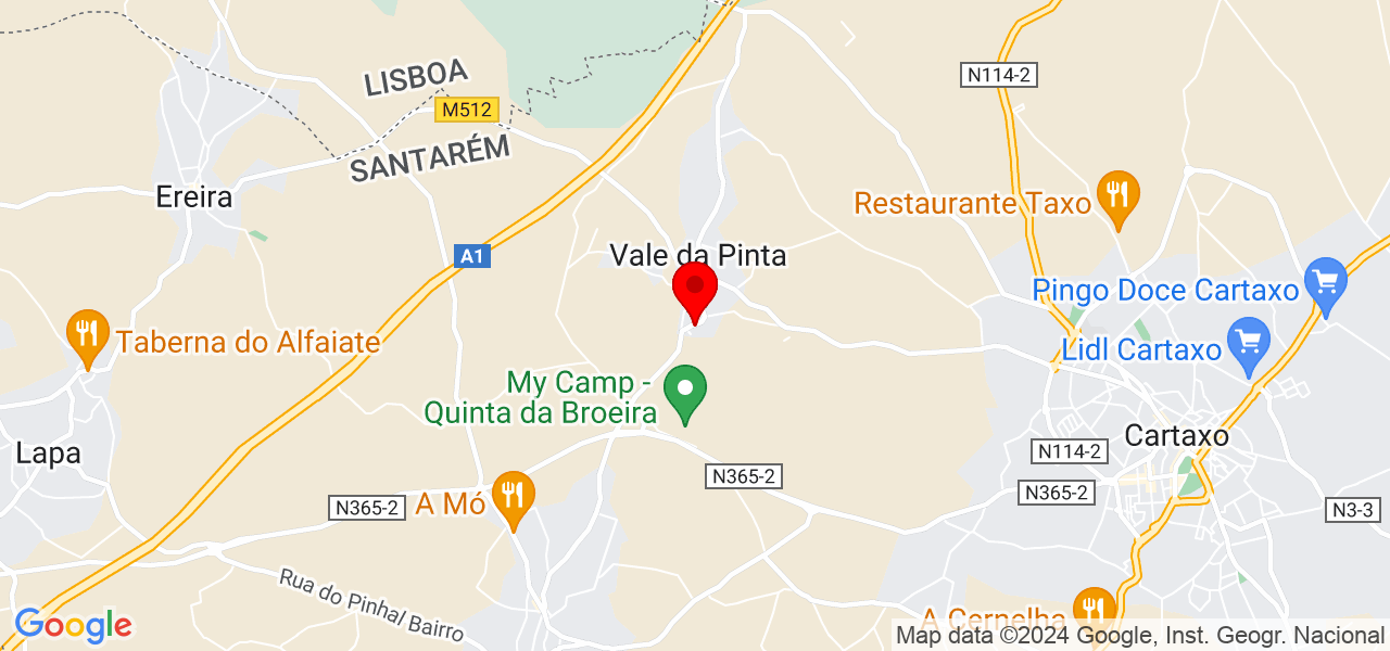Catarina Henriques - Santarém - Cartaxo - Map
