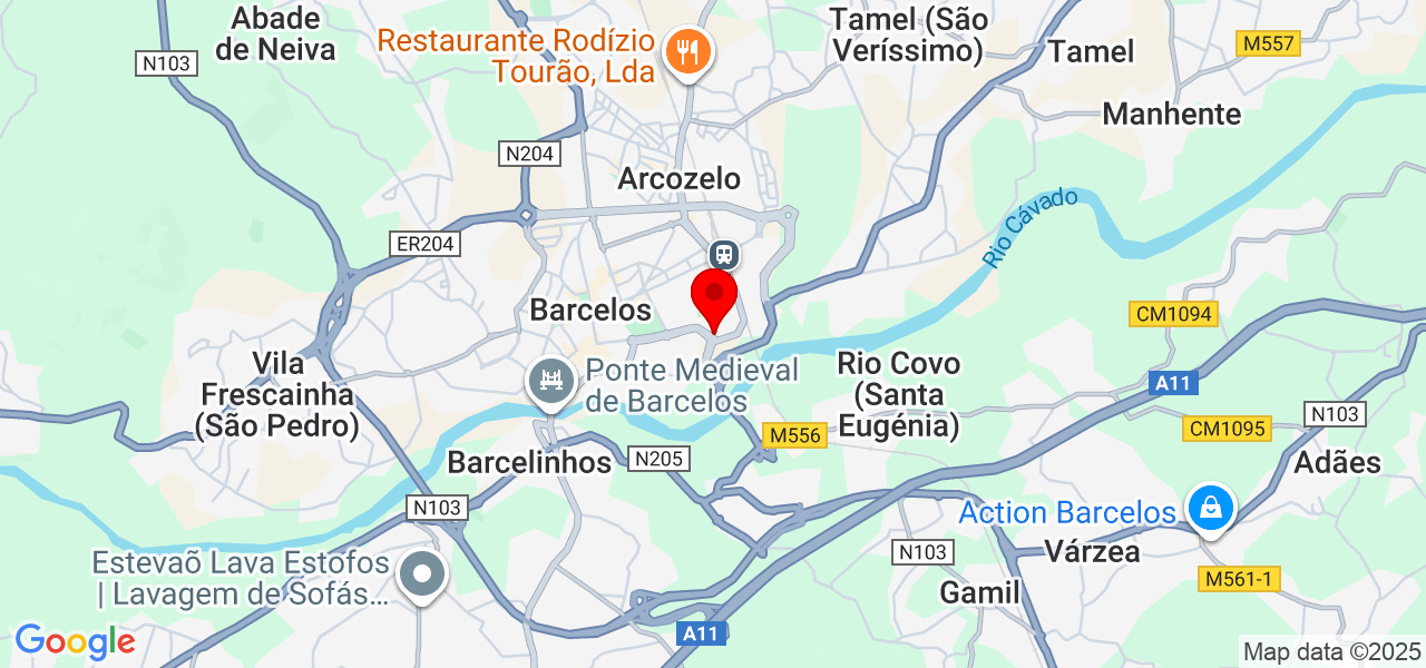 Milla - Braga - Barcelos - Mapa