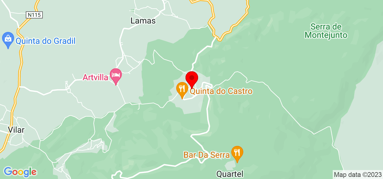 Laercio F C Carrera - Lisboa - Cadaval - Mapa