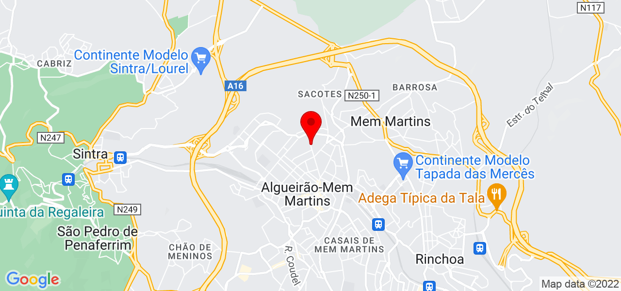 Alice Borges - Lisboa - Sintra - Mapa