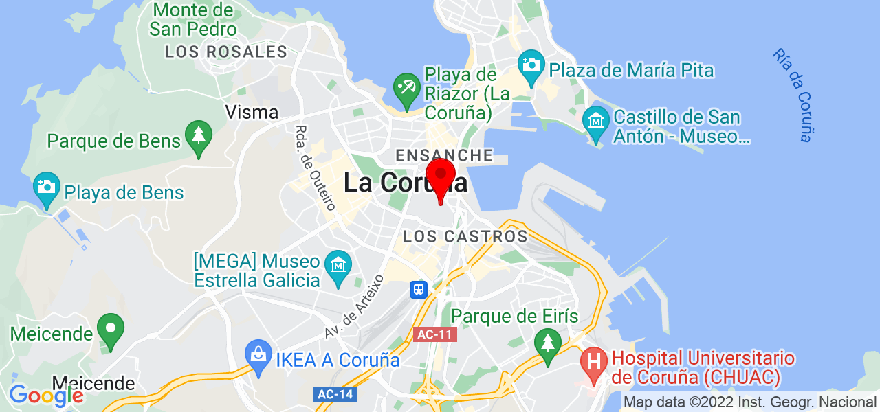 Berto DJ - Galicia - A Coruña - Mapa