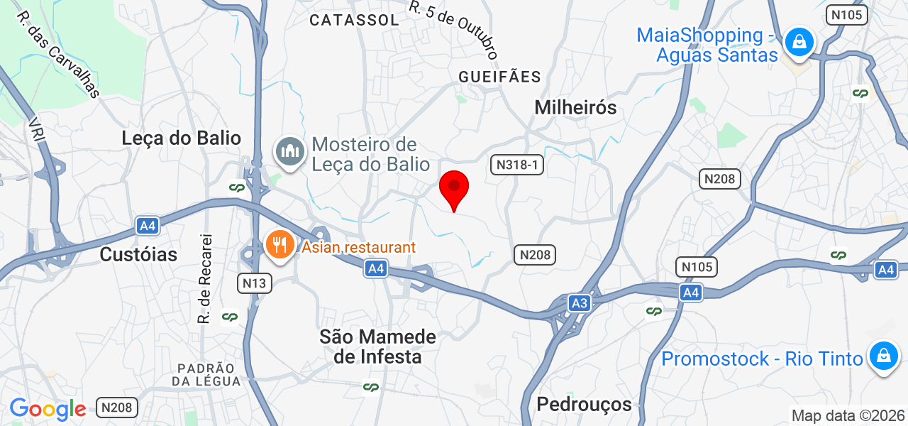 Leandro205GTi - Porto - Maia - Mapa