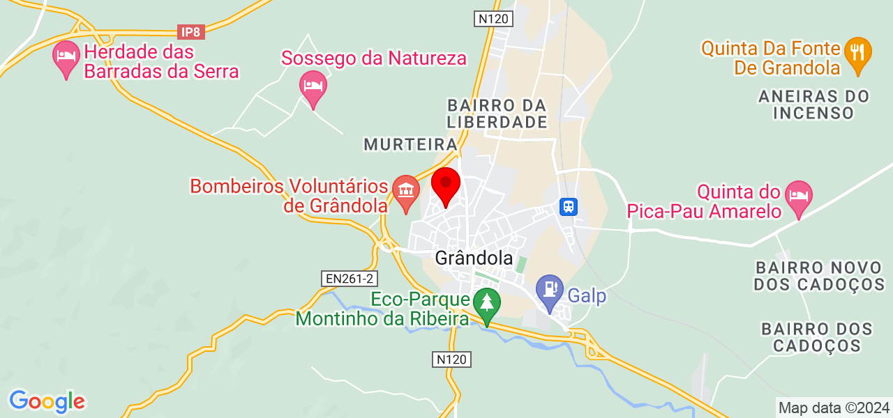 Ingridy Campos - Setúbal - Grândola - Mapa