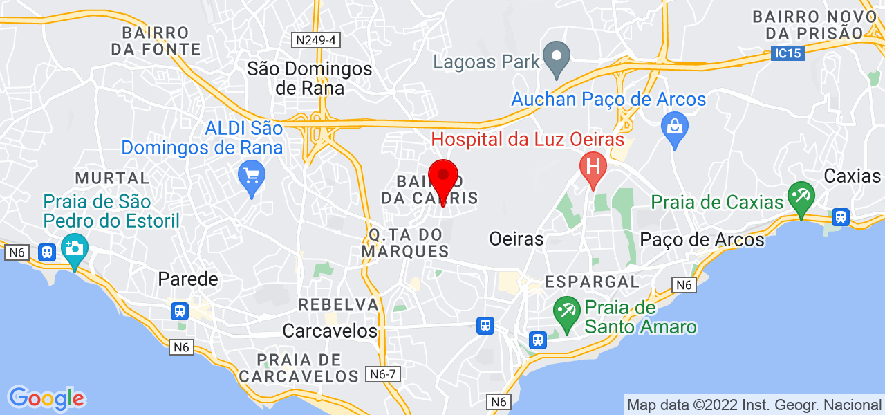 Lu&iacute;s Machado - Lisboa - Cascais - Mapa