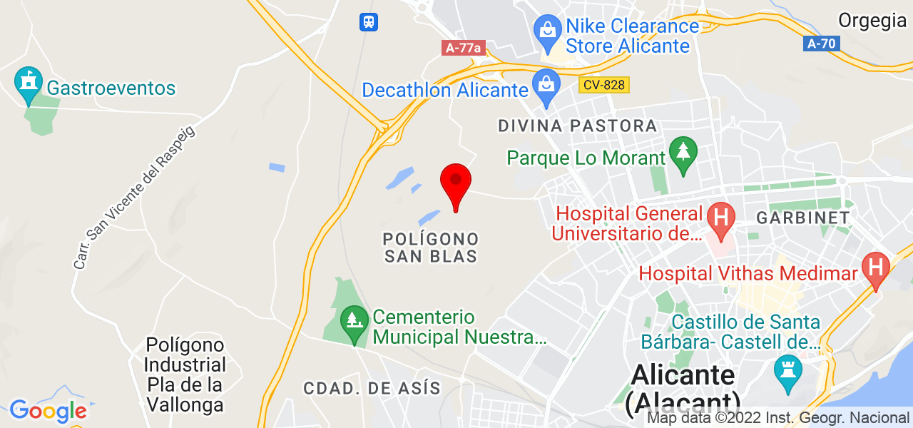 Olga  Su&aacute;rez - Comunidad Valenciana - Alicante/Alacant - Mapa