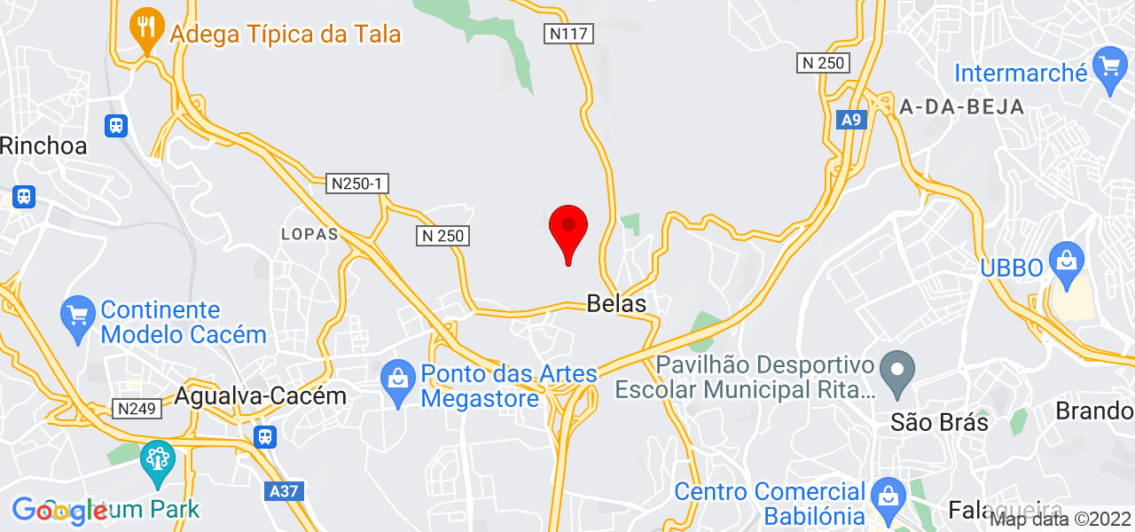 Estela Sobral - Lisboa - Sintra - Mapa