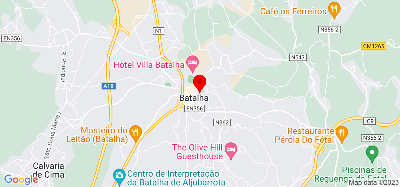 Caldas Remodelac&otilde;es - Leiria - Batalha - Mapa