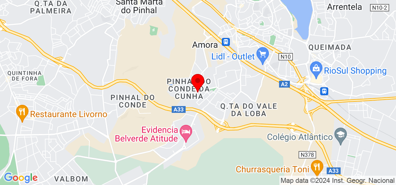 Super Clean - Setúbal - Seixal - Mapa