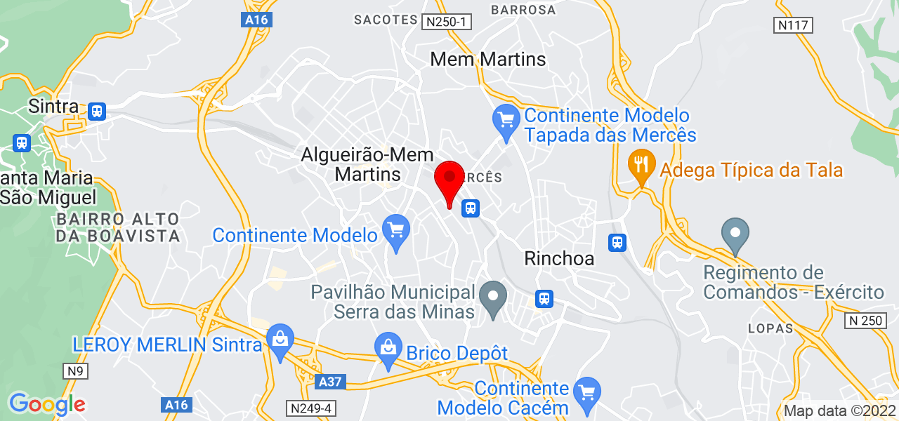 Telma Ferreira - Lisboa - Sintra - Carte