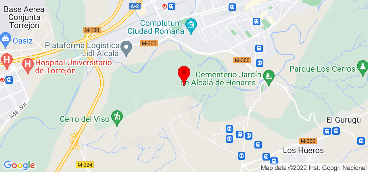 Gloria - Comunidad de Madrid - Alcalá de Henares - Mapa