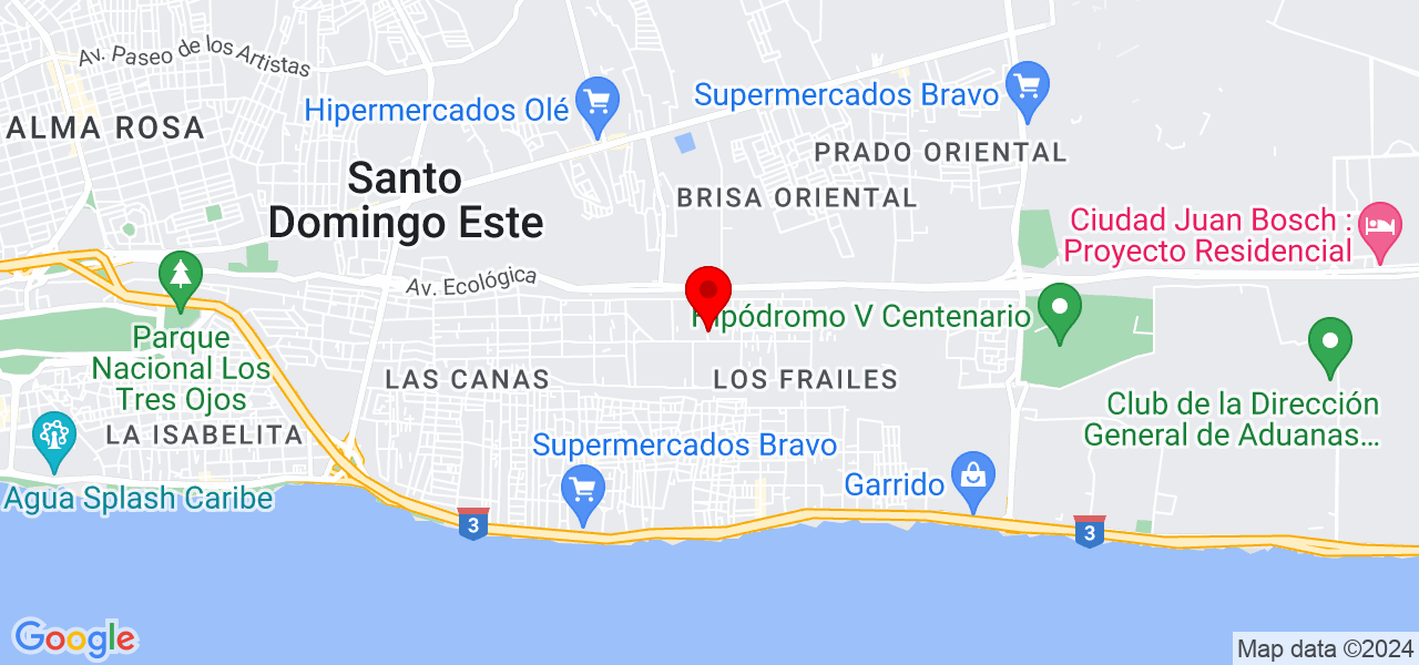 Ni&ntilde;era - Santo Domingo - Santo Domingo Este - Mapa