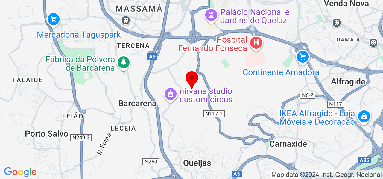 Beatriz Cardoso - Lisboa - Oeiras - Map