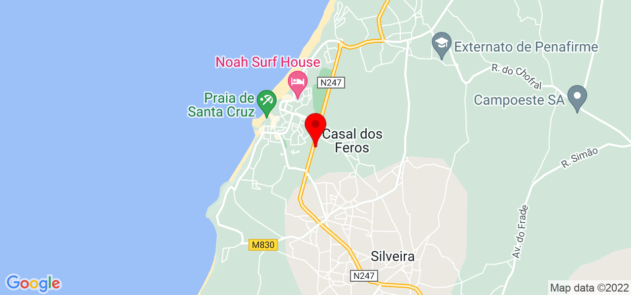 Maria Castro - Lisboa - Torres Vedras - Mapa