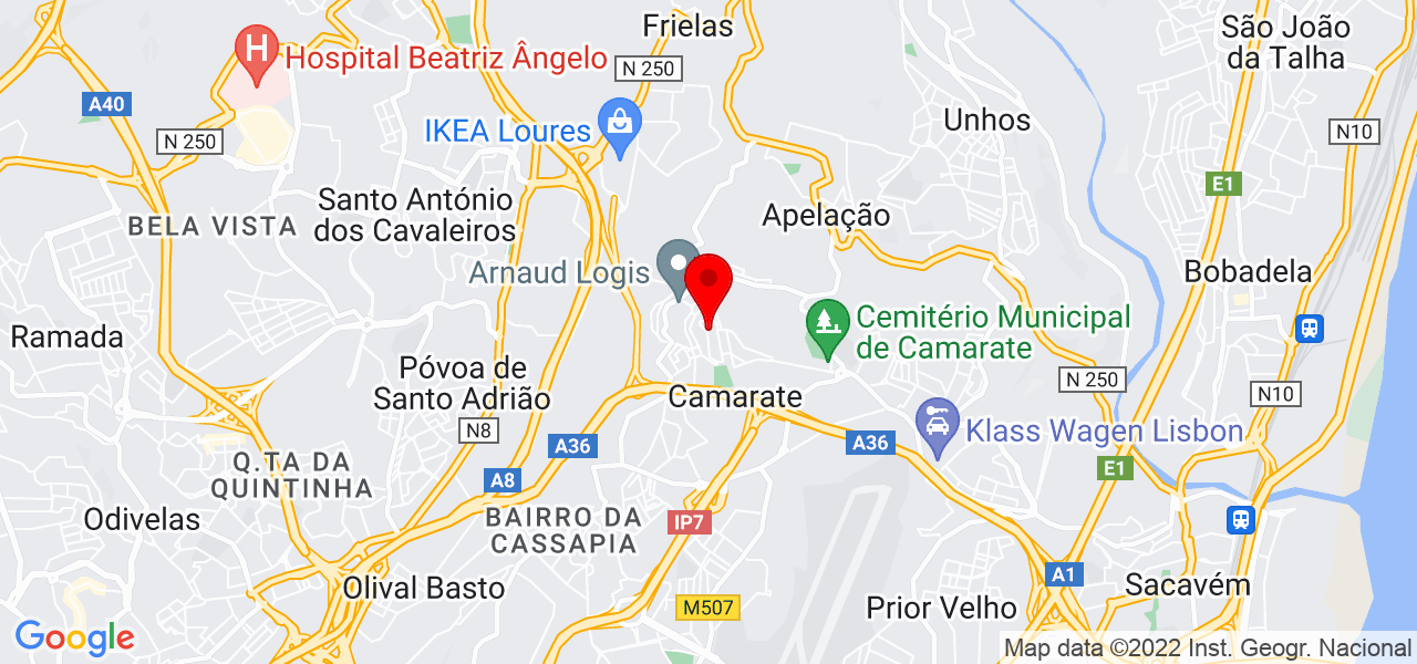 ARReabilitacoes - Lisboa - Loures - Mapa