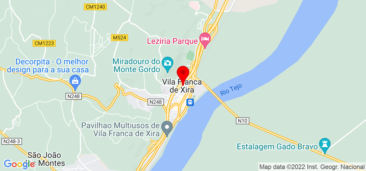 Valentina Alvarez - Lisboa - Vila Franca de Xira - Mapa