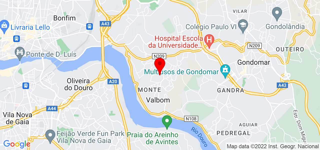Ana Filipa - Porto - Gondomar - Mapa