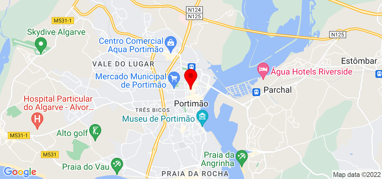 In&ecirc;s - Faro - Portimão - Mapa