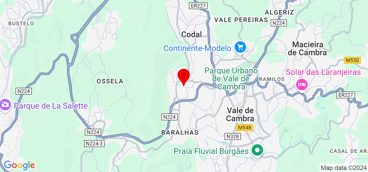 Isabel Costa - Aveiro - Vale de Cambra - Mapa