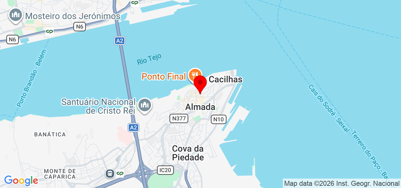Rui Santos - Setúbal - Almada - Mapa