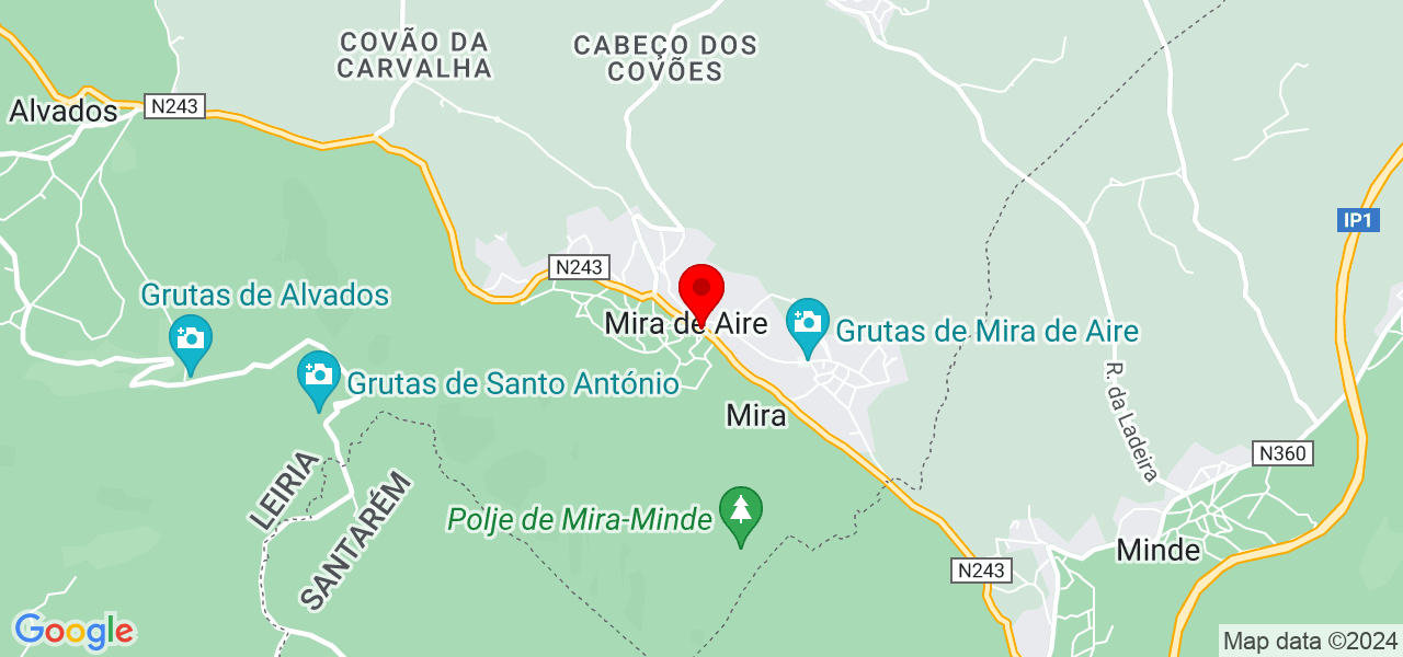 Mudan&ccedil;a Carlos - Leiria - Porto de Mós - Mapa