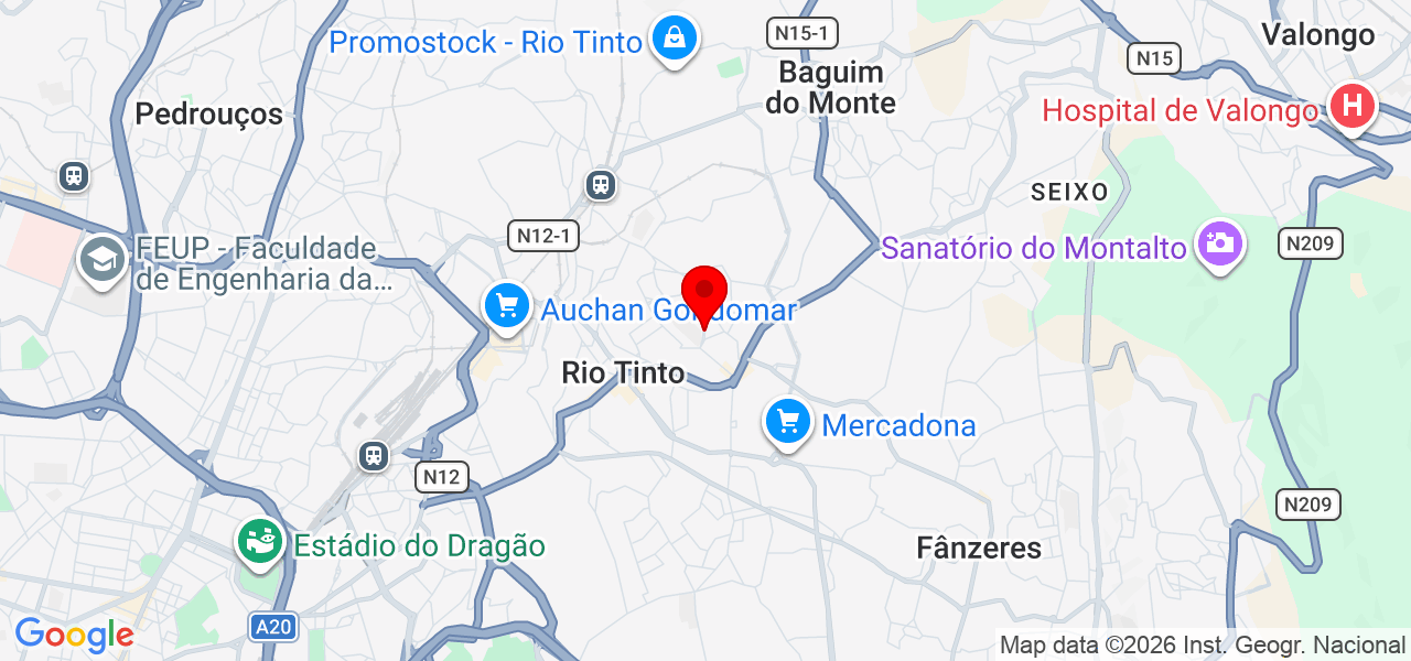 Aurora Clean - Porto - Gondomar - Karte