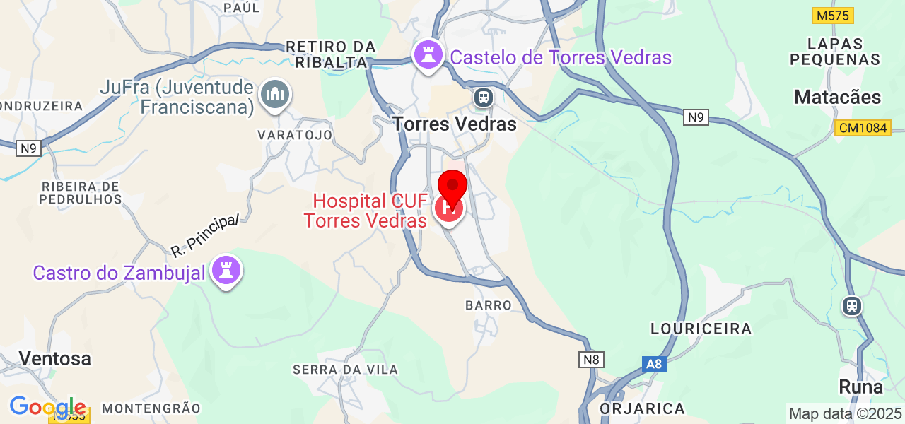 Edmar Moraes - Reformas e Manutenções - Lisboa - Torres Vedras - Mapa