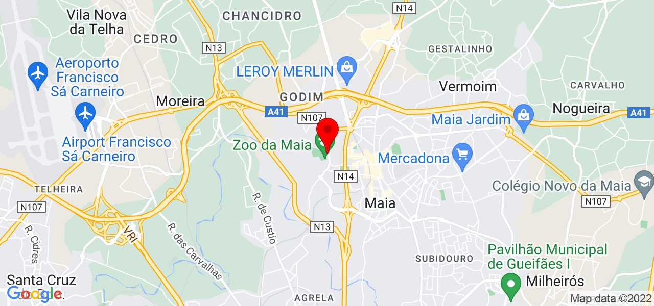 Norton Machado - Porto - Maia - Mapa