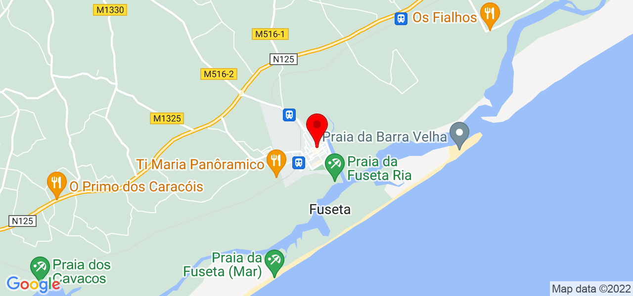 Madalena - Faro - Olhão - Mapa