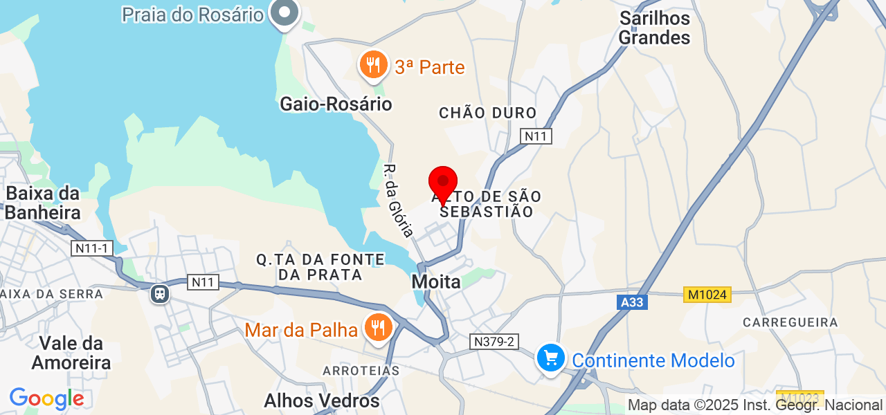Ilda Paulo - Setúbal - Moita - Mapa
