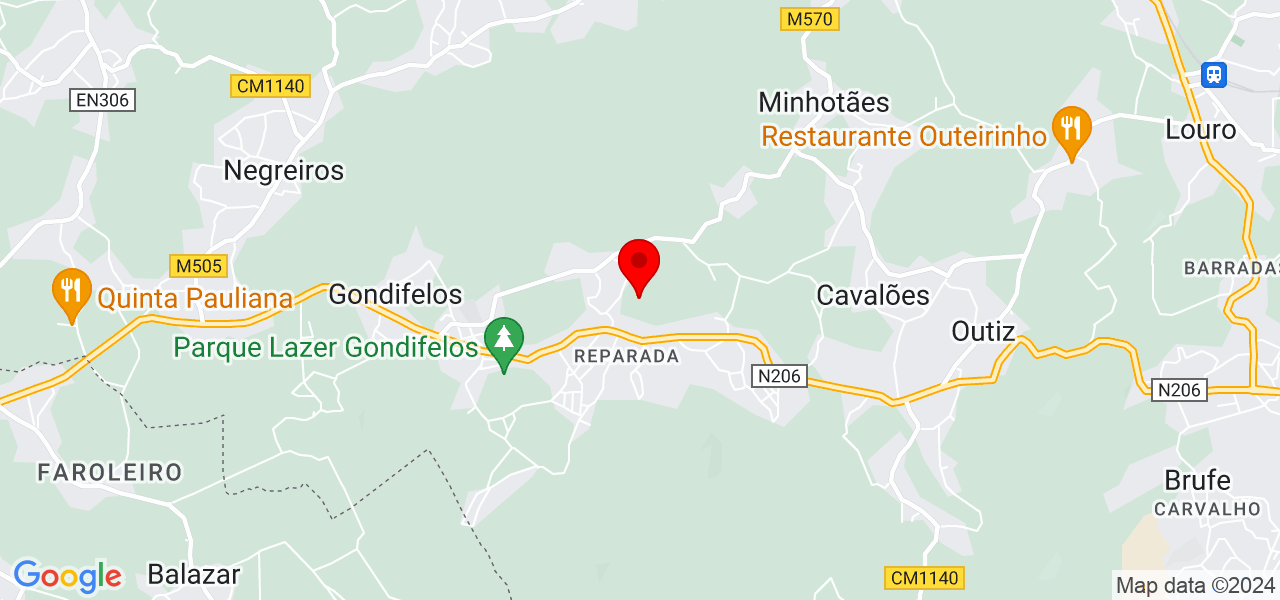 P&acirc;mella - Braga - Vila Nova de Famalicão - Mapa