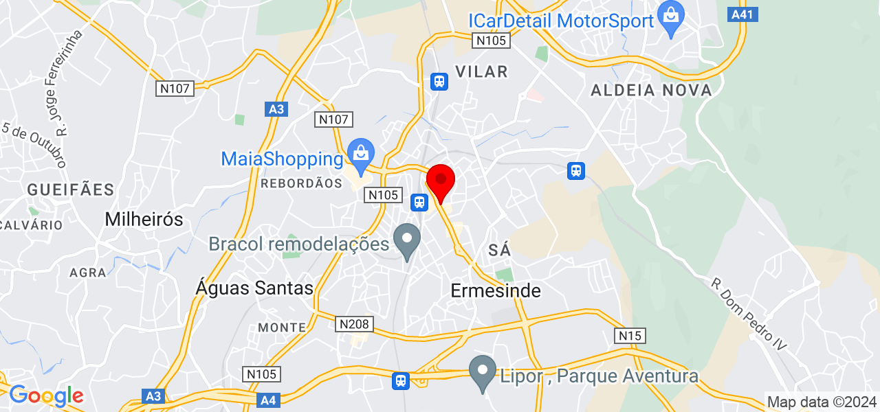 Esp&iacute;rito Felino unipessoal lda - Porto - Valongo - Mapa